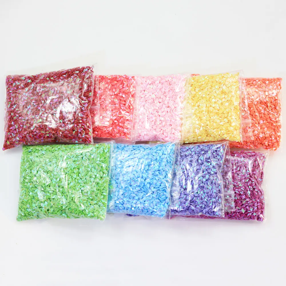 Hot Sale 4*3MM Rhombus Paillette Mermaid Diamond Nail Glitter Sequins 3D Colorful Tips Nail Art Decorations
Hot Sale 4*3MM Rhombus Paillette Mermaid Diamond Nail Glitter Sequins 3D Colorful Tips Nail Art Decorations