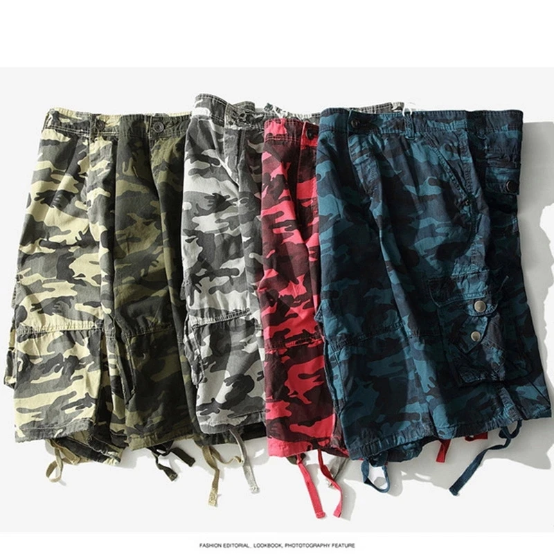 Summer Cotton Mens Cargo Shorts Fashion Camouflage Male Shorts Multi-Pocket Casual Camo Outdoors Tolling Homme Short Pants
Summer Cotton Mens Cargo Shorts Fashion Camouflage Male Shorts Multi-Pocket Casual Camo Outdoors Tolling Homme Short Pants