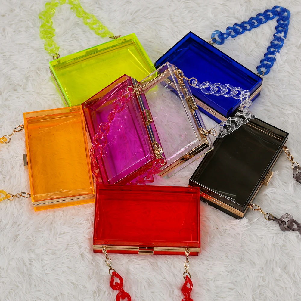 Fashion Trend Transparent Bags Shoulder Chain Red Bag Women Luxury Handbags Ladies Jelly Purses 2021, 7 colors
Fashion Trend Transparent Bags Shoulder Chain Red Bag Women Luxury Handbags Ladies Jelly Purses 2021, 7 colors