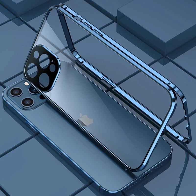 360 Degree Full Cover Tempered Glass Protector Flip Magnetic Metal TPU Hybrid Sublimation For iPhone 13 Pro Max Phone Case Hulle
360 Degree Full Cover Tempered Glass Protector Flip Magnetic Metal TPU Hybrid Sublimation For iPhone 13 Pro Max Phone Case Hulle