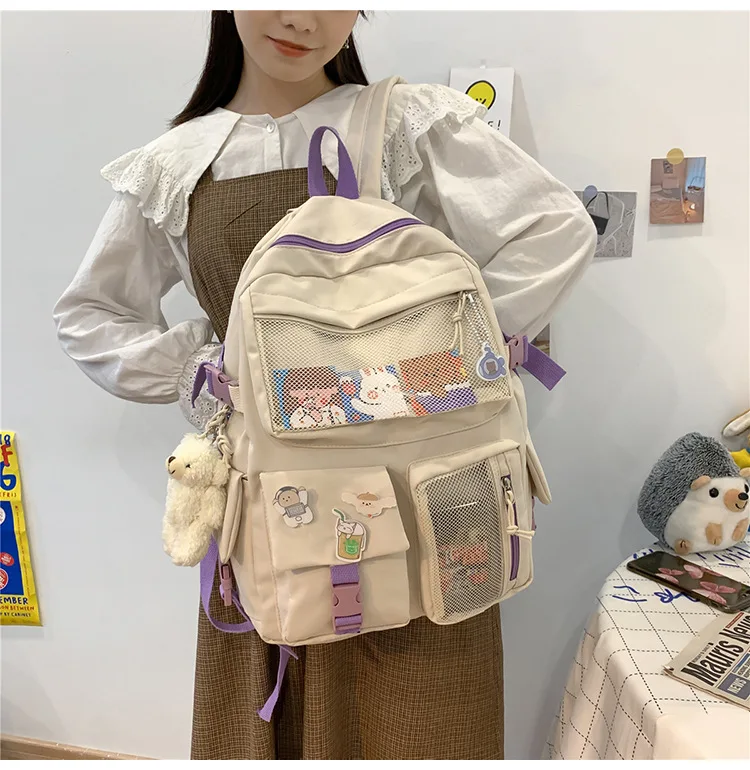Korean teenage backpack school bag for girl backpack and school backpack for kid
Korean teenage backpack school bag for girl backpack and school backpack for kid