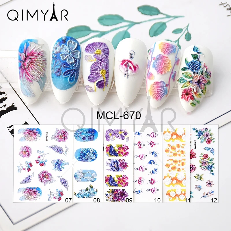 2020 Custom 5D DIY Nail Tips Flower Series Nail Art Water Transfer Stickers for nail stickers, As the picture
2020 Custom 5D DIY Nail Tips Flower Series Nail Art Water Transfer Stickers for nail stickers, As the picture