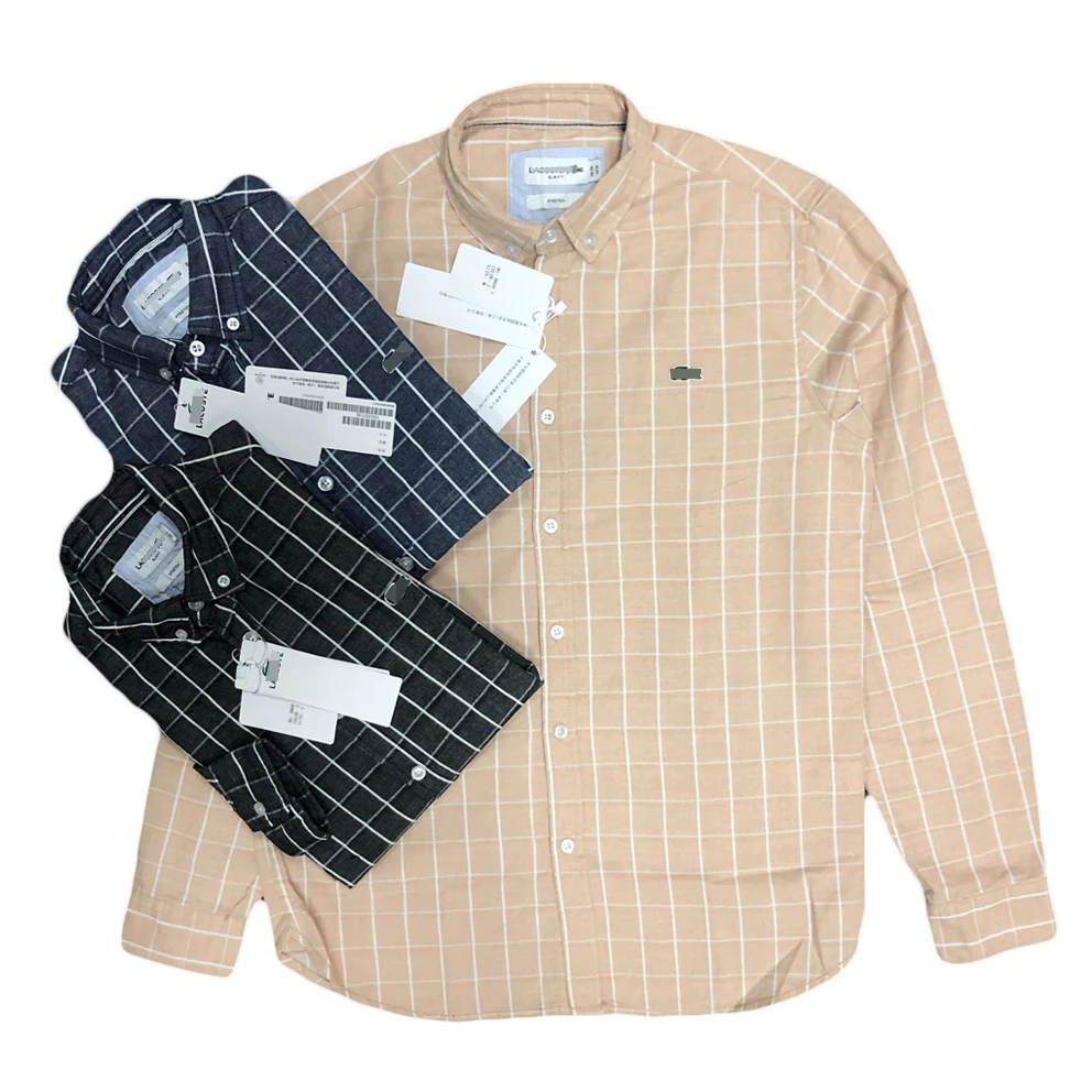 New Autumn Oxford fabric check Long sleeve man t shirt coat thick embroidery logo casual loose Plaid polo shirt for men
New Autumn Oxford fabric check Long sleeve man t shirt coat thick embroidery logo casual loose Plaid polo shirt for men