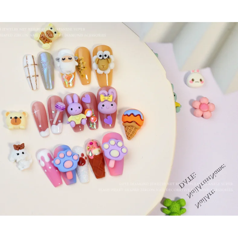 20pcs Bag Nail Art DIY Mixed Mini Resin Nail Accessories Cartoon 3D Gummy Cute Bear Kawaii Nail Charms
20pcs Bag Nail Art DIY Mixed Mini Resin Nail Accessories Cartoon 3D Gummy Cute Bear Kawaii Nail Charms