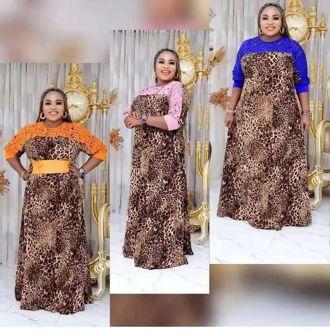 2021 African women Abaya Muslim dresses Fashion Gowns for women Lace spliced dress, As showed
2021 African women Abaya Muslim dresses Fashion Gowns for women Lace spliced dress, As showed