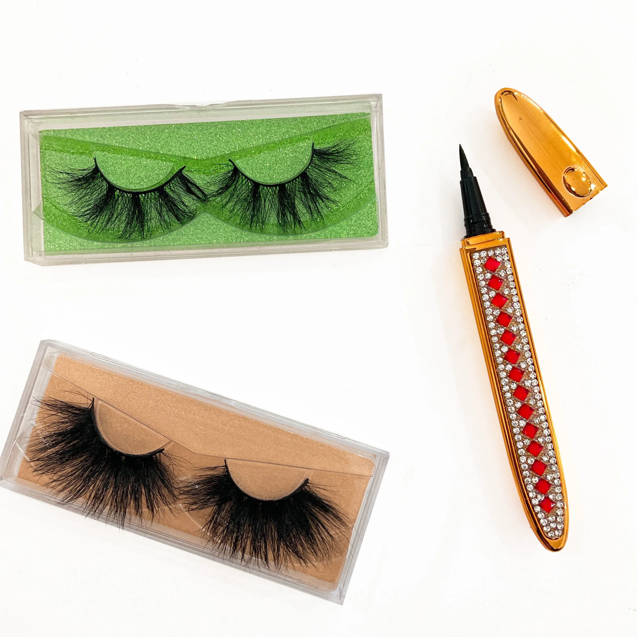 Fluffy vegan 18-25mm eyelashes 3d mink eyelash with eyelash vendor customized packaging box, Black
Fluffy vegan 18-25mm eyelashes 3d mink eyelash with eyelash vendor customized packaging box, Black