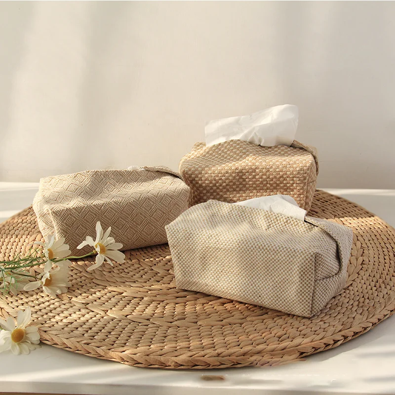 Japanese-Style Cotton and Linen Tissue Case Napkin Holder for Living Room Table Tissue Boxes ContainerPaper Dispenser Holder, 5 types
Japanese-Style Cotton and Linen Tissue Case Napkin Holder for Living Room Table Tissue Boxes ContainerPaper Dispenser Holder, 5 types
