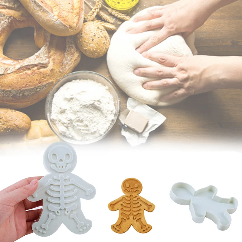 Halloween Ginger Skeleton Biscuit Mold Silicone Baking Mould Fondant Spong Cake Decorating Tool Halloween Party Baking Supplies, White
Halloween Ginger Skeleton Biscuit Mold Silicone Baking Mould Fondant Spong Cake Decorating Tool Halloween Party Baking Supplies, White