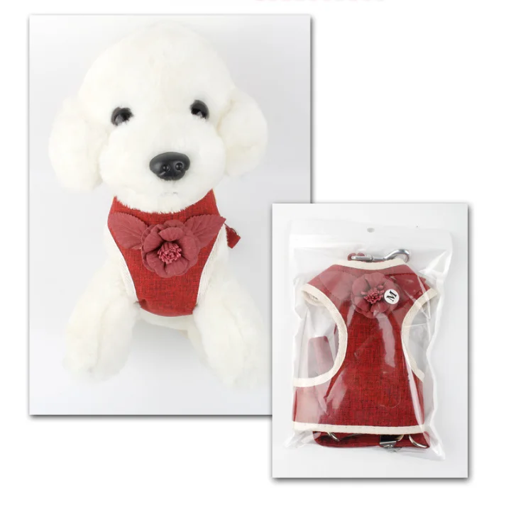 Skin-friendly Vest Type Pet Collar Delicate Metal Buckle Dog Neck Collar Lovely Handmade Dog Pulling Rope
Skin-friendly Vest Type Pet Collar Delicate Metal Buckle Dog Neck Collar Lovely Handmade Dog Pulling Rope