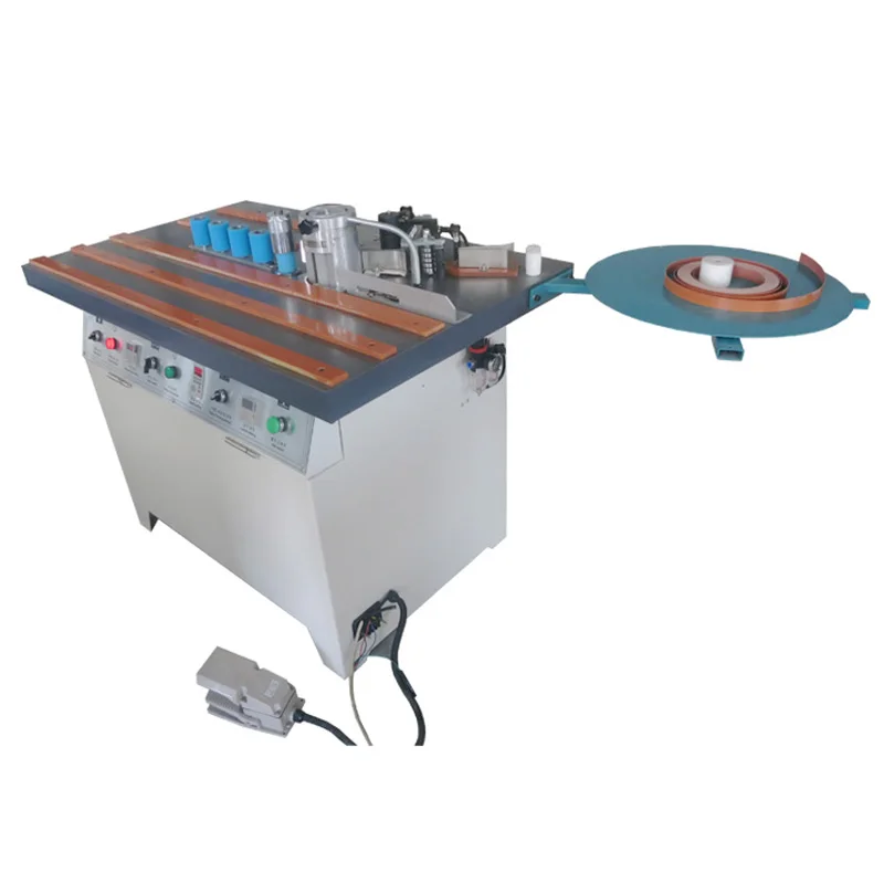 HICAS Small PVC MDF Melamine Manual Edge Bander Edge Banding Machine for Woodworking Motor Manufacturing Plant Provided 6 Months