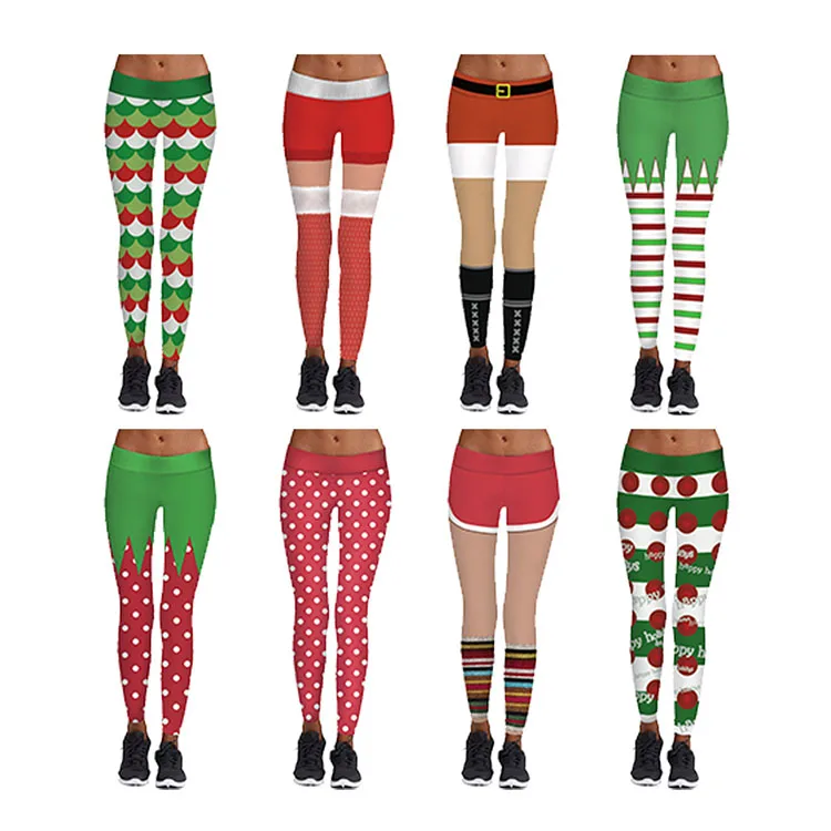 customizable wholesale women colorful christmas design sports printed fitness leggings pants, As picture, also can be customized 
customizable wholesale women colorful christmas design sports printed fitness leggings pants, As picture, also can be customized
