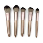 12Pcs Makeup Brushes Kits Black Wooden Handle Soft Portable Cosmetic Make Up Brush Beauty Eyeshadow Cosmetic Brush Tool Set