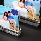 Customized high quality designer photo frame cube picture color changing led