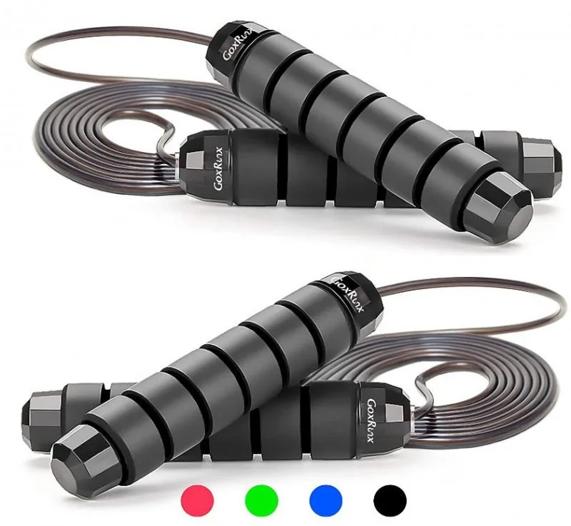 Segorts Factory price custom steel high quality speed skipping heavy pvc weighted jump rope with logo, Black or customized color
Segorts Factory price custom steel high quality speed skipping heavy pvc weighted jump rope with logo, Black or customized color