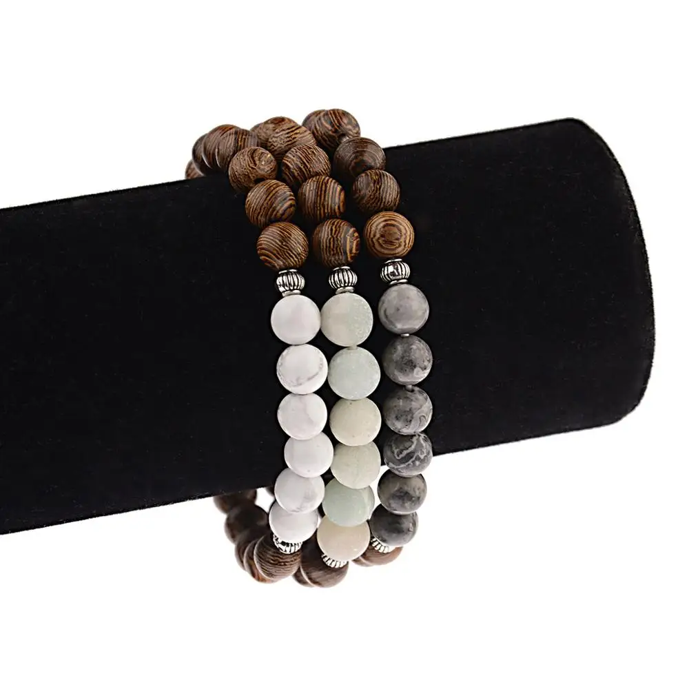 New Fashion Silver Natural Wood Beads Bracelet Handmade Elastic White Pine Wooden Beads Bracelets For Women Men, As picture
New Fashion Silver Natural Wood Beads Bracelet Handmade Elastic White Pine Wooden Beads Bracelets For Women Men, As picture