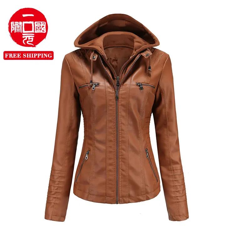 European and American cross-border hooded leather jacket two-piece detachable plus size spring and autumn jacket
European and American cross-border hooded leather jacket two-piece detachable plus size spring and autumn jacket