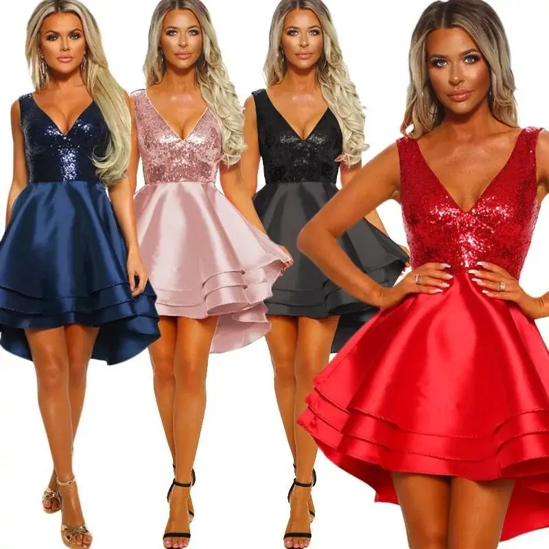 Red V Neck Sequin Sexy Sleeveless Cocktail Dress Vestiti Club Outfits For Women Sexy Frocks For Women Pleated Short Party Dress
Red V Neck Sequin Sexy Sleeveless Cocktail Dress Vestiti Club Outfits For Women Sexy Frocks For Women Pleated Short Party Dress