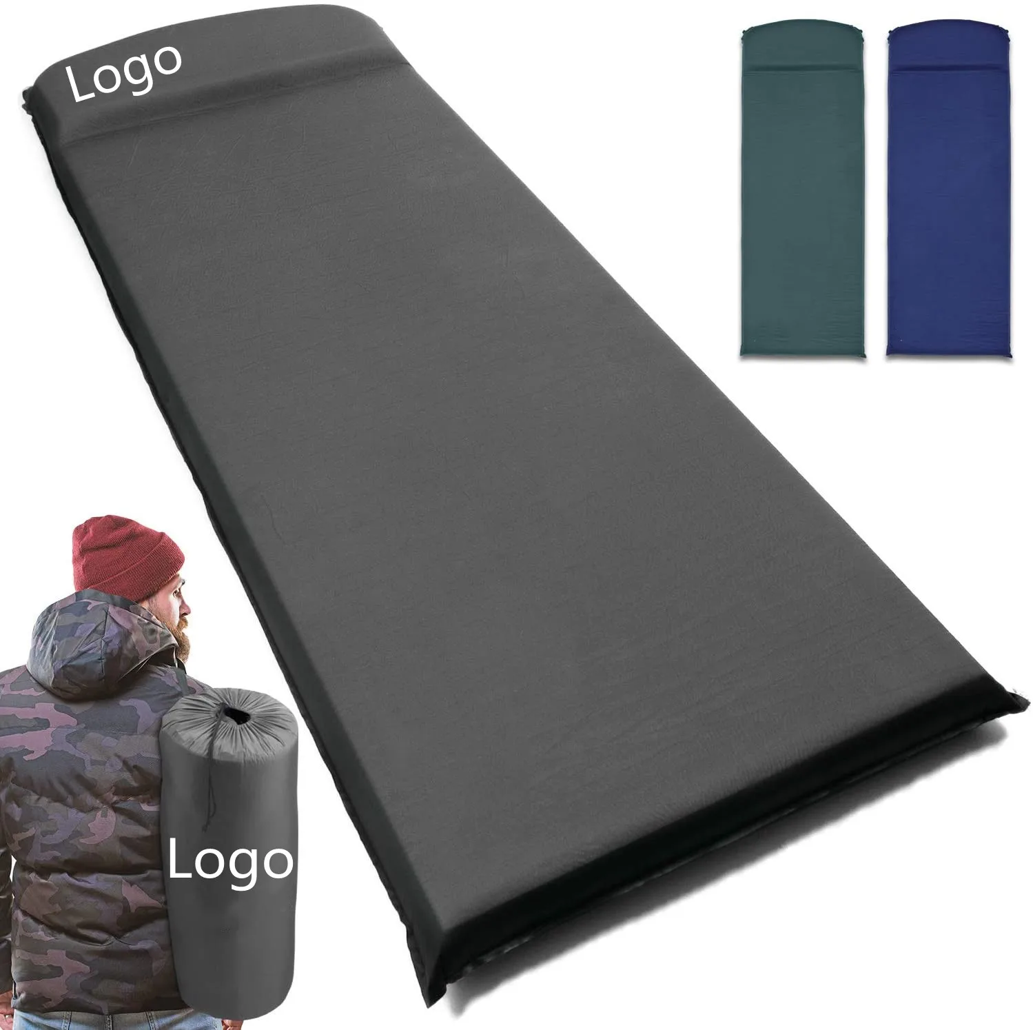 Woqi Self Inflatable Sleeping Pad with pillow Foam-Filled Lightweight Camping Matress for Hiking, Customized
Woqi Self Inflatable Sleeping Pad with pillow Foam-Filled Lightweight Camping Matress for Hiking, Customized