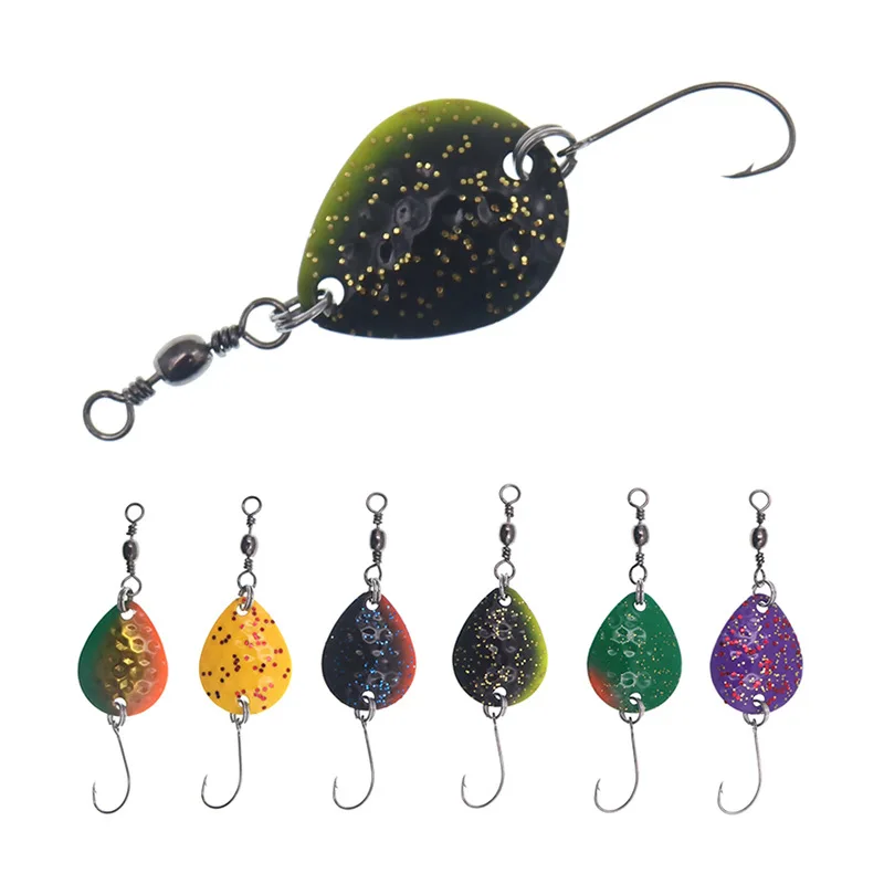 Wholesale Colorful Customized Trout Fishing Spoon Lure 2g Mini Fishing Spinner Baits, 6 colors
Wholesale Colorful Customized Trout Fishing Spoon Lure 2g Mini Fishing Spinner Baits, 6 colors