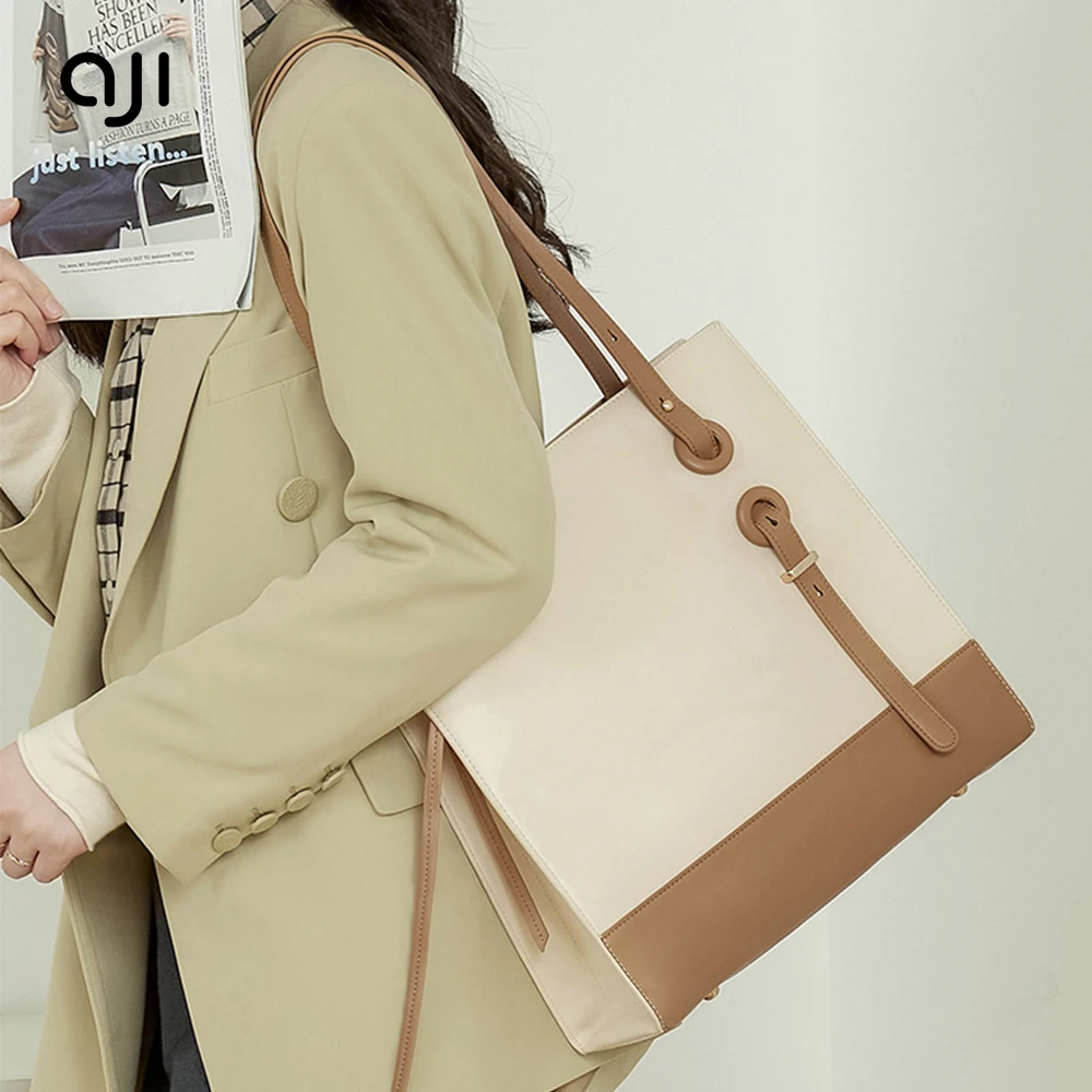 Patchwork handbags lady pu leather large capacity handbag women's shoulder bag shopping ladies tote bags, White/ brown/ customize
Patchwork handbags lady pu leather large capacity handbag women's shoulder bag shopping ladies tote bags, White/ brown/ customize