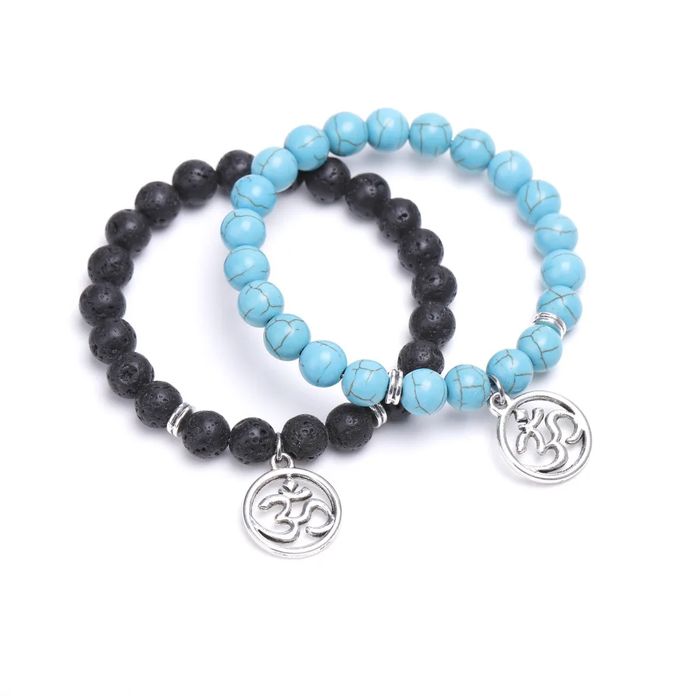 OM Yoga Charms 8mm Turquois Black Volcanic Lava Stone Beads Essential Oil Diffuser Bracelets Men Women Jewelry
OM Yoga Charms 8mm Turquois Black Volcanic Lava Stone Beads Essential Oil Diffuser Bracelets Men Women Jewelry