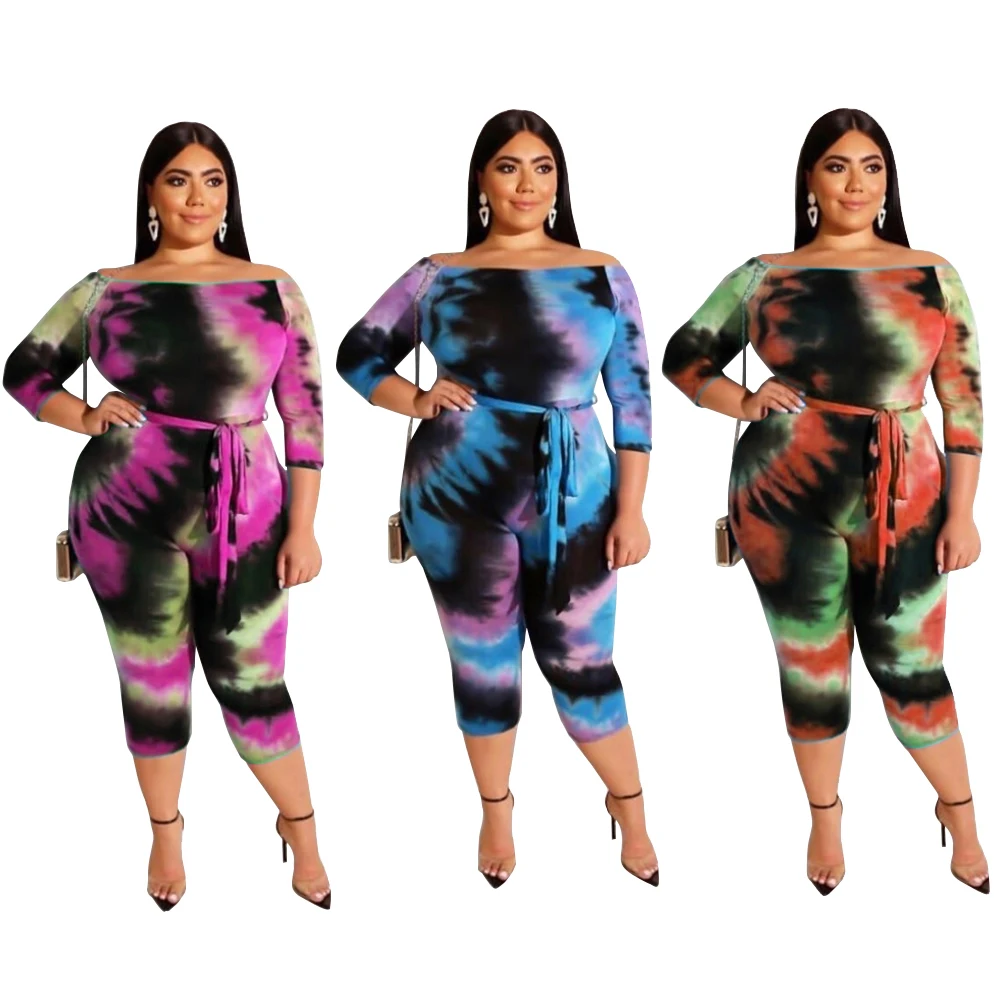 FM-19418 One shoulder tie dye print tight bodycon sexy plus size jumpsuit for women 2020
FM-19418 One shoulder tie dye print tight bodycon sexy plus size jumpsuit for women 2020