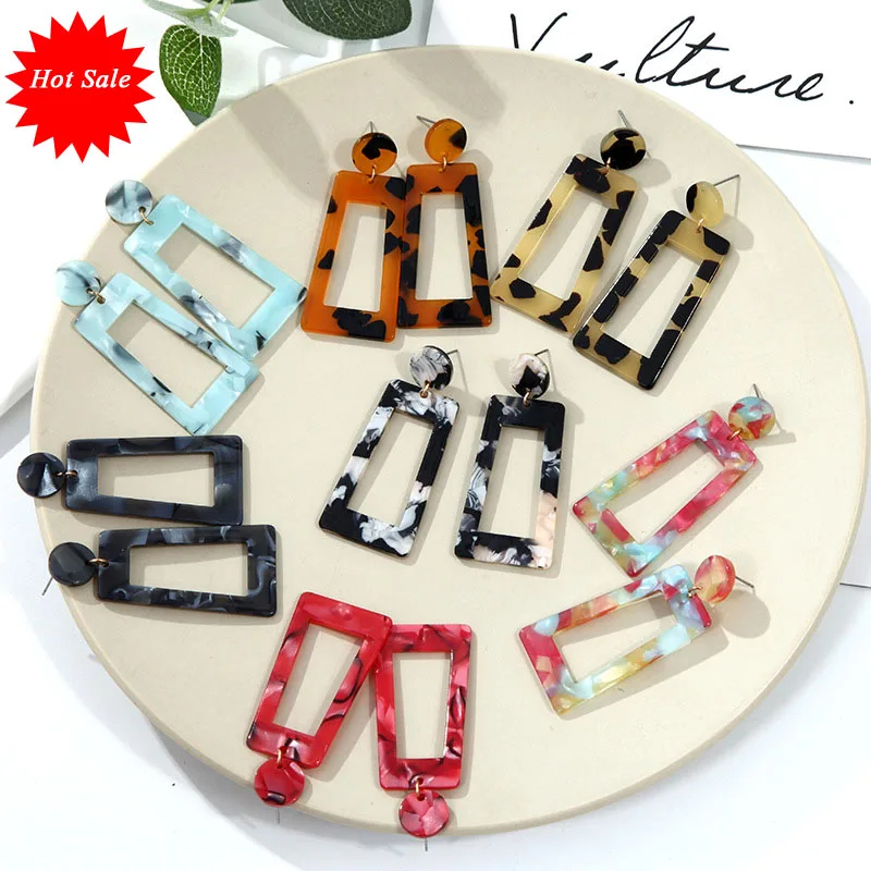 Women Geometric Acrylic Long Rectangle Drop Earrings with Stud Fashion Geometric Leopard Printed Acrylic Dangle Earrings, As picture
Women Geometric Acrylic Long Rectangle Drop Earrings with Stud Fashion Geometric Leopard Printed Acrylic Dangle Earrings, As picture