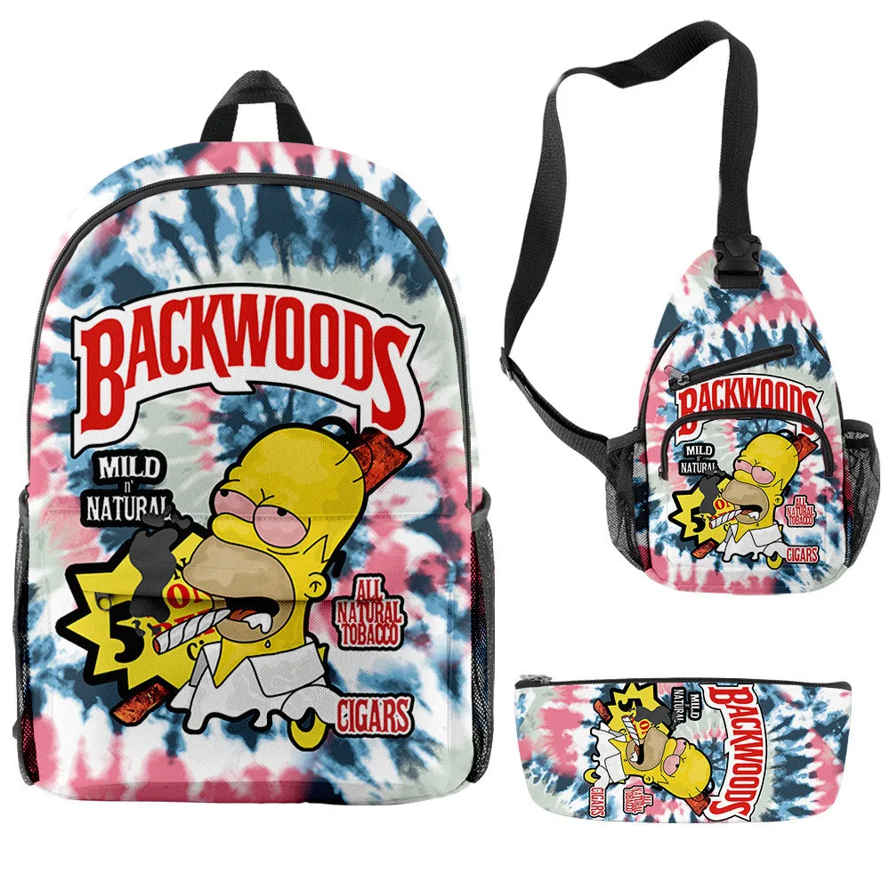 Custom Printed Backwoods Cartoon 3D Printing Waterproof 3 In 1 Backwoods Bags Backpack Sets With Stock
Custom Printed Backwoods Cartoon 3D Printing Waterproof 3 In 1 Backwoods Bags Backpack Sets With Stock
