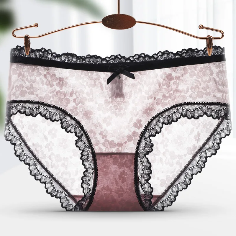 Ladys Hot Hollow Out Lace Panties Transparent Underwear Womens Sexy See Through Panties Lingerie
Ladys Hot Hollow Out Lace Panties Transparent Underwear Womens Sexy See Through Panties Lingerie