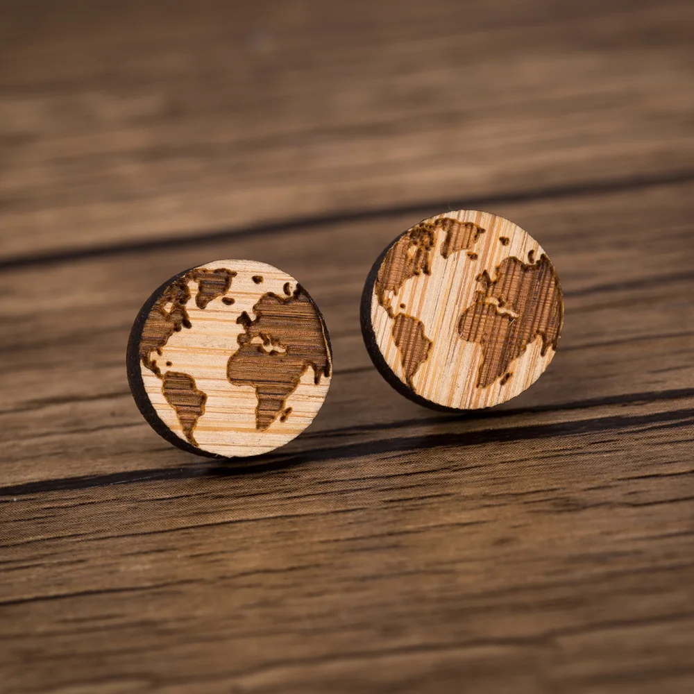 Cute minimalist world map wooden earrings jewelry mini rustic wood paw print stud earrings, Picture
Cute minimalist world map wooden earrings jewelry mini rustic wood paw print stud earrings, Picture