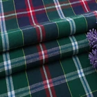 Factory wholesale gingham pattern cotton brushed check fabric