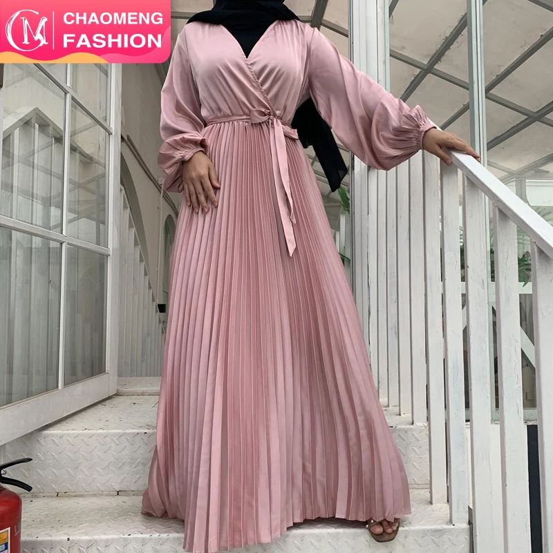 6377#2020 Newest Fashion Satin Pleated Plain Simple Design Islamic Clothing Muslim Women Evening Maxi Casual Dresses, Pink/beige/black/purpledark green light green
6377#2020 Newest Fashion Satin Pleated Plain Simple Design Islamic Clothing Muslim Women Evening Maxi Casual Dresses, Pink/beige/black/purpledark green light green