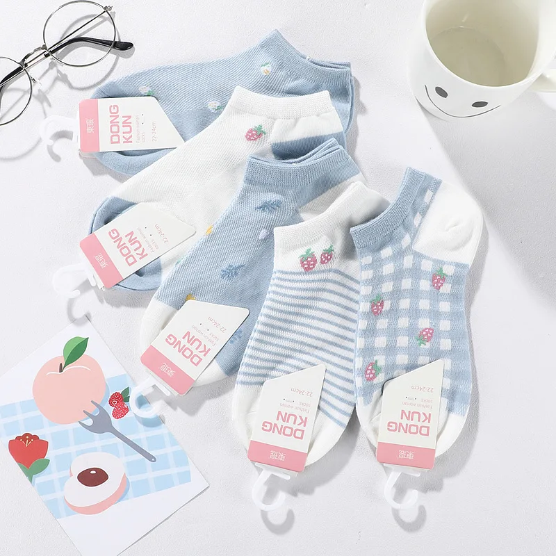 Cute Floral Animal Strawberry Designer Mesh Hole Breathable Premium Cotton Low Cut Ankle Socks Women, Pink blue purple brown
Cute Floral Animal Strawberry Designer Mesh Hole Breathable Premium Cotton Low Cut Ankle Socks Women, Pink blue purple brown