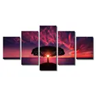 Inkjet Print Abstract Tree Painting Wall Art On Stretched Canvas