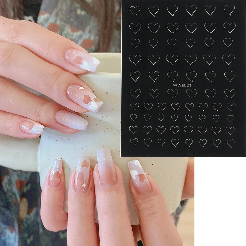 DIY Easy Hollow Nail Art Decal Stencils Love Butterfly Star Self-Adhesive French Template Nail Stickers
DIY Easy Hollow Nail Art Decal Stencils Love Butterfly Star Self-Adhesive French Template Nail Stickers