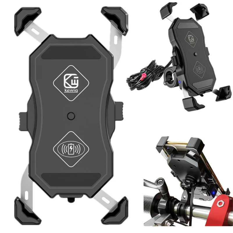 Motorcycle Scooter Rearview Mirror Handlebar Universal Mobile Phone Mount USB Charging Bracket Charging Wireless 15w
Motorcycle Scooter Rearview Mirror Handlebar Universal Mobile Phone Mount USB Charging Bracket Charging Wireless 15w