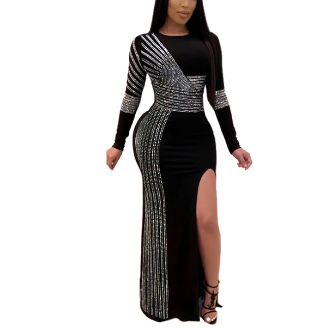 Autumn Bodycon Sexy Full Sleeve Pencil Long Beading Lady Prom Dress, Blue red black
Autumn Bodycon Sexy Full Sleeve Pencil Long Beading Lady Prom Dress, Blue red black