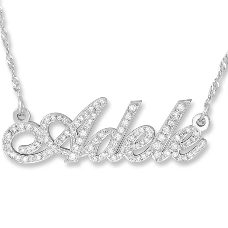 Personalized Name Jewelry Gold Plated Custom Diamond Necklace For Friend, Gold/silver/rose gold
Personalized Name Jewelry Gold Plated Custom Diamond Necklace For Friend, Gold/silver/rose gold
