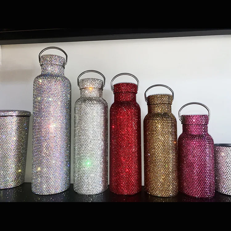 New Lady Girl Gift Diamond Rhinestone Crystal Water Bottle Protable Stainless Steel Vacuum Thermos
New Lady Girl Gift Diamond Rhinestone Crystal Water Bottle Protable Stainless Steel Vacuum Thermos
