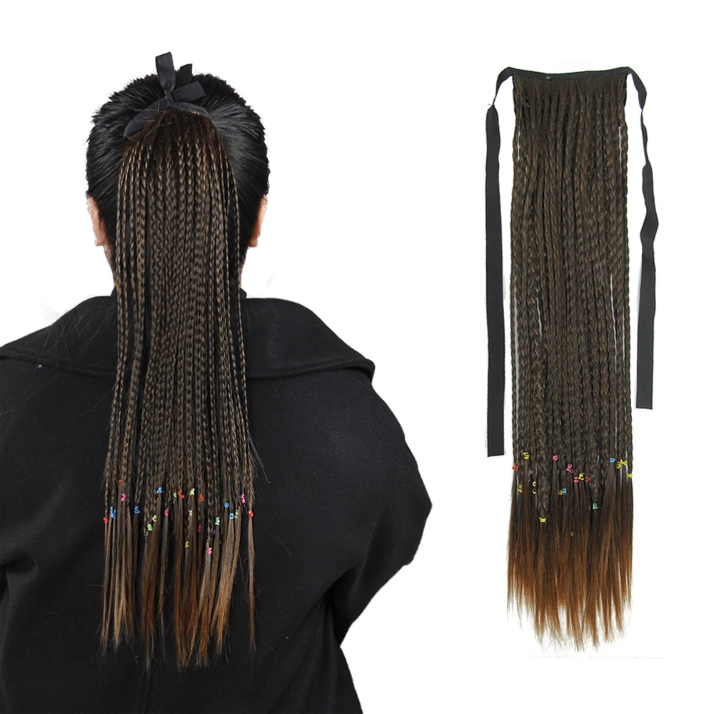 Synthetic Hair Long Straight Braids Ponytail High Temperature Fiber Clip in PonyTail Hair Extension Women Ponytails
Synthetic Hair Long Straight Braids Ponytail High Temperature Fiber Clip in PonyTail Hair Extension Women Ponytails
