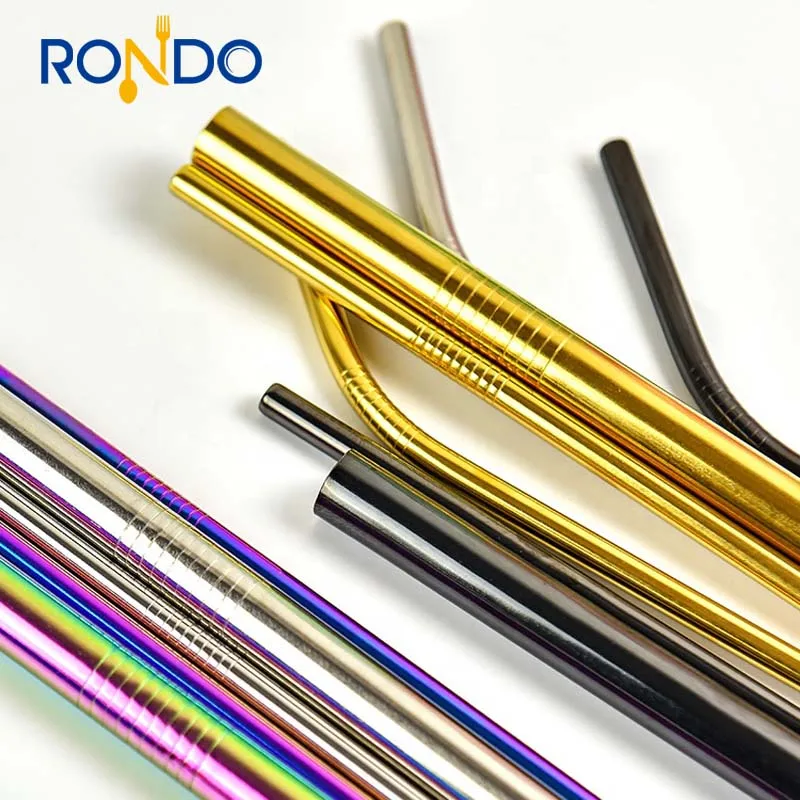 2020 hot sell Food Grade 18/8 Stainless Steel Colored Straw Set with pouch, Sliver/black/blue/purple/rainbow/rose gold/gold
2020 hot sell Food Grade 18/8 Stainless Steel Colored Straw Set with pouch, Sliver/black/blue/purple/rainbow/rose gold/gold