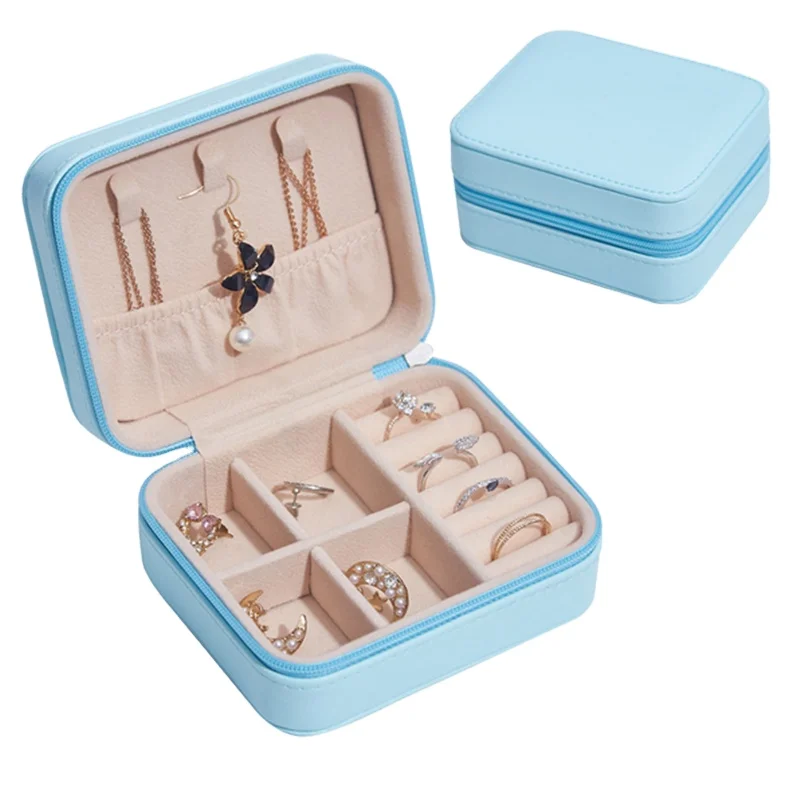 PU leather simple jewelry box Earrings creative portable jewelry storage box earrings ring ring small jewelry box, White, light pink, light blue
PU leather simple jewelry box Earrings creative portable jewelry storage box earrings ring ring small jewelry box, White, light pink, light blue