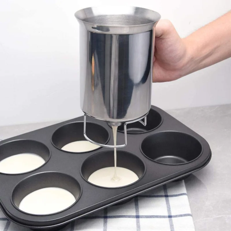 DD032 Kitchen Trap Separator Funnel Cupcake Pancakes Stainless Steel Baking Cup Batter Funnel Dispenser
DD032 Kitchen Trap Separator Funnel Cupcake Pancakes Stainless Steel Baking Cup Batter Funnel Dispenser