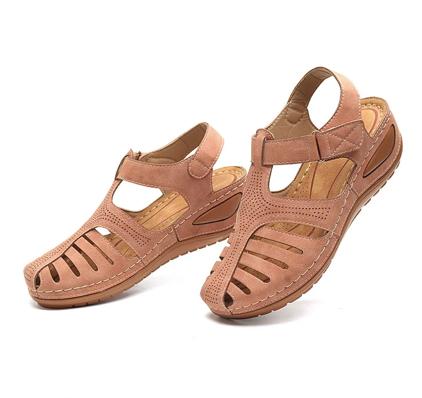 2020 Summer Vintage Leather Shoes non-slip large size round toe wedge Buckle Causal Woman Sandals
2020 Summer Vintage Leather Shoes non-slip large size round toe wedge Buckle Causal Woman Sandals