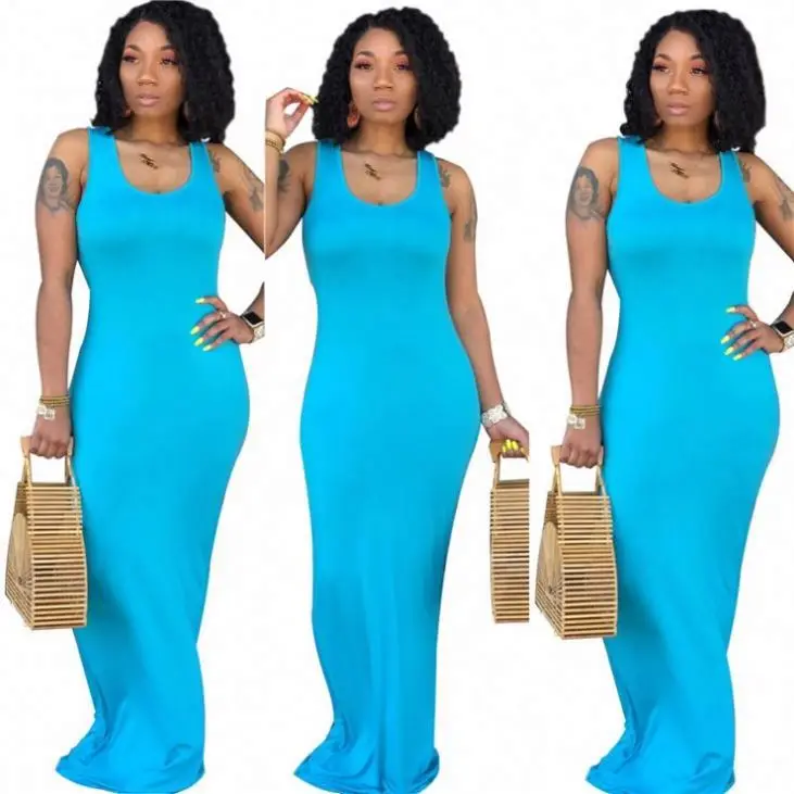 MISSMOEN Sexy New Style Fashion 2021 Solid Color Sleeveless Bodycon Women Summer Maxi Woman Casual Dresses
MISSMOEN Sexy New Style Fashion 2021 Solid Color Sleeveless Bodycon Women Summer Maxi Woman Casual Dresses