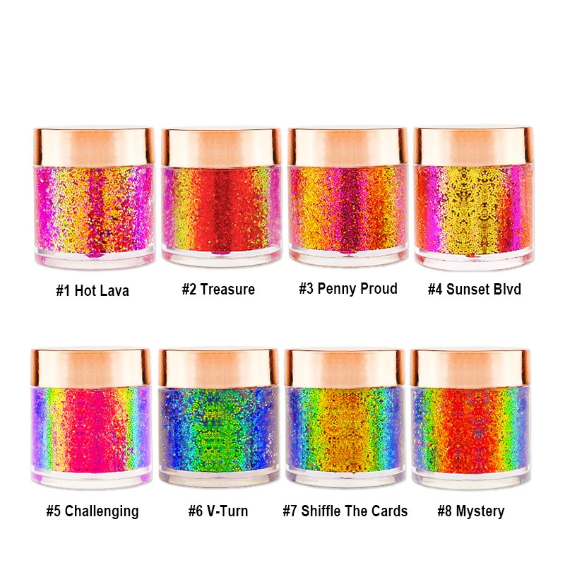 Chameleon Cosmetics 8 colors High Pigment Glitter Duochrome Eyeshadow Palette Custom Eyeshadow, 8 colors single eyeshadow
Chameleon Cosmetics 8 colors High Pigment Glitter Duochrome Eyeshadow Palette Custom Eyeshadow, 8 colors single eyeshadow