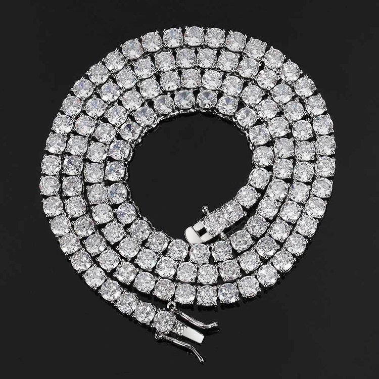G186 Hiphop 3-6MM Tennis Chain Necklaces Gold Plated Iced Out Cubic Zircon Men and Women Jewelry Choker Necklace
G186 Hiphop 3-6MM Tennis Chain Necklaces Gold Plated Iced Out Cubic Zircon Men and Women Jewelry Choker Necklace