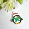 Fashion High quality Christmas decor wood paper clip Christmas craft cute animal snowman shape Wooden penguin clip