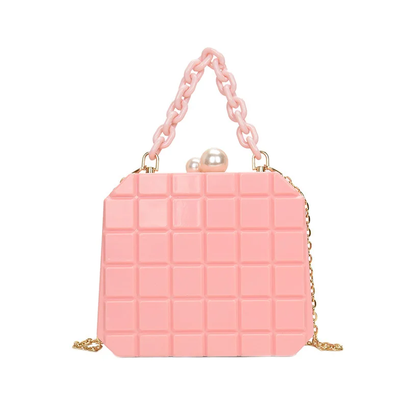 New 2021 summer beach handbags and purses acrylic box clutch bag ladies chain shoulder messenger women's bag, 6 colors 
New 2021 summer beach handbags and purses acrylic box clutch bag ladies chain shoulder messenger women's bag, 6 colors