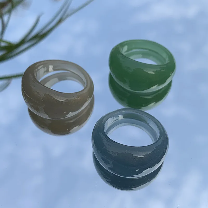 2021 Retro Multicolor Transparent Resin Rings Geometric Round Marble Pattern Acrylic Rings for Women Delicate Jewelry
2021 Retro Multicolor Transparent Resin Rings Geometric Round Marble Pattern Acrylic Rings for Women Delicate Jewelry